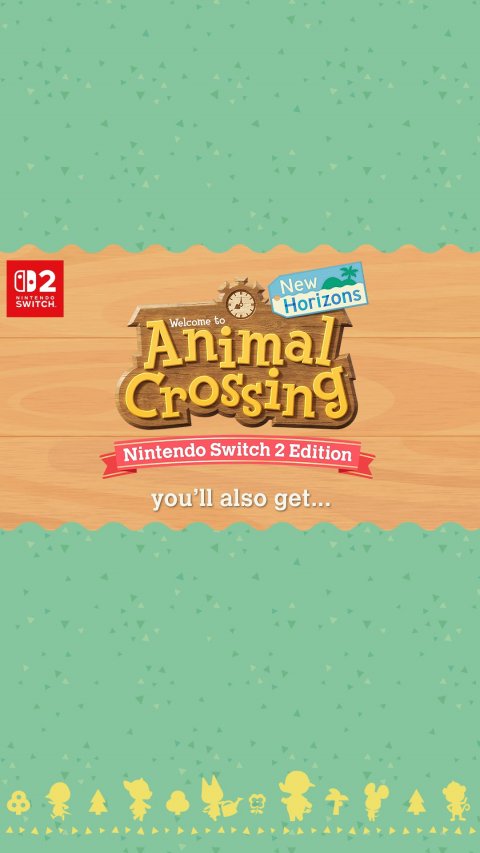 Advertisement, Poster, Book. Text: New NINTENDO SWITCH Horizons Animal Welcome to Crossing Nintendo Switch 2 Edition you'll also get...