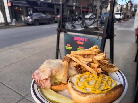 Food Presentation, Car, Brunch. Text: SUNDAY AT