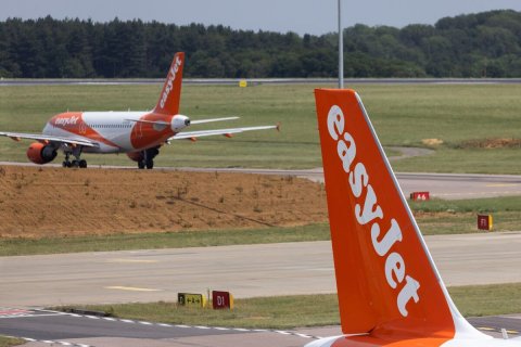 Airfield, Airport, Airplane. Text: easyJet easyJet DI