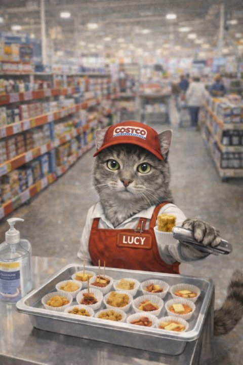 Boy, Child, Person. Text: COSTCO LUCY