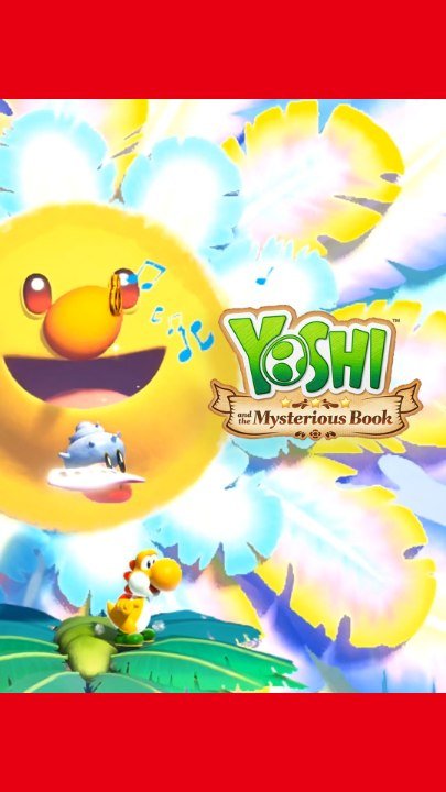 Birthday Cake, Game, Super Mario. Text: YOSHI - and the Mysterious Book
