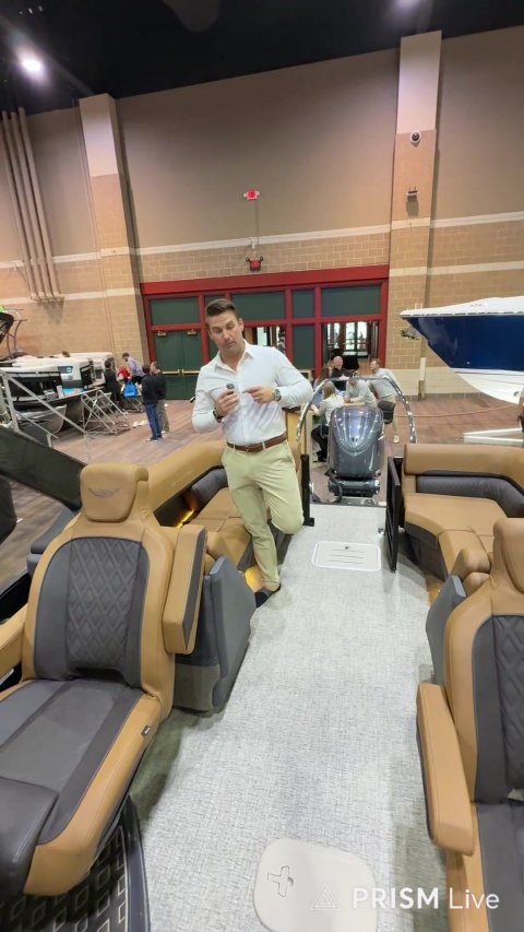 Belt, Man, Person. Text: PRISM Live