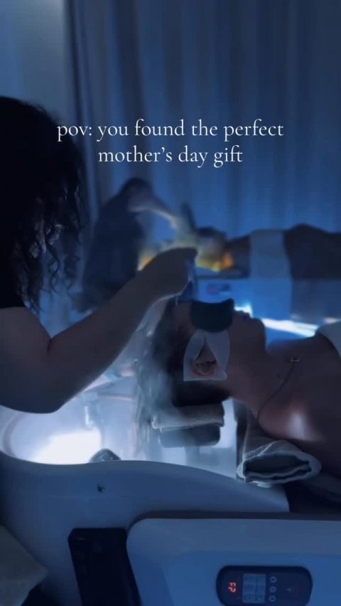 Adult, Person, Woman. Text: pov: you found the perfect mother's day gift F2