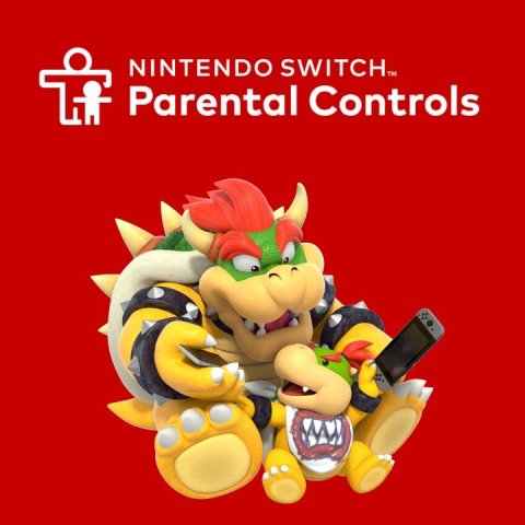 Advertisement, Mobile Phone, Poster. Text: NINTENDO SWITCH™ Parental Controls
