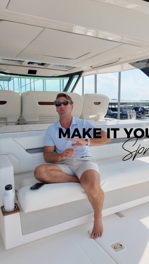 Yacht, Shorts, Sunglasses. Text: MAKE IT YO