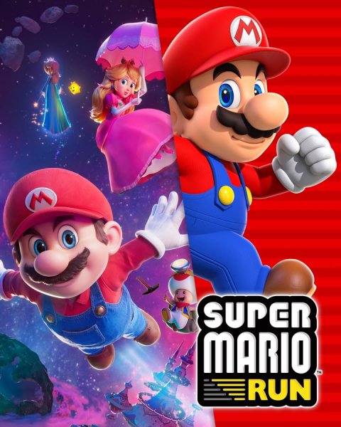 Baby, Person, Glove. Text: M SUPER MARIO TM RUN