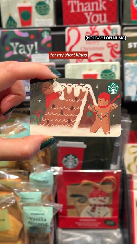 Sweets, Baby, Person. Text: Thank You [HOLIDAY LOFI MUSIC] Merry Yay! ST Christmas for my short kings Vanilla Almond