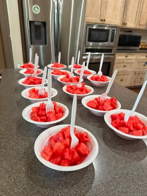 Frozen Yogurt, Bowl, Fork.