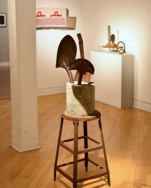 Furniture, Shovel, Wood.