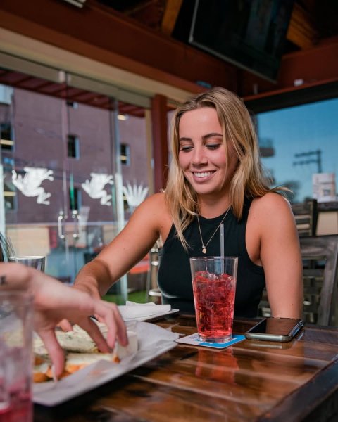 Brunch, Cup, Person.