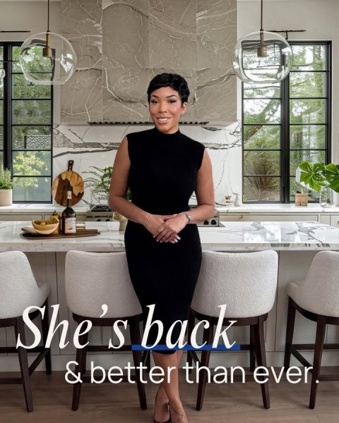 Dining Room, Person, Portrait. Text: She S back &amp; better than ever