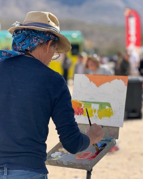 Canvas, Pen, Person.