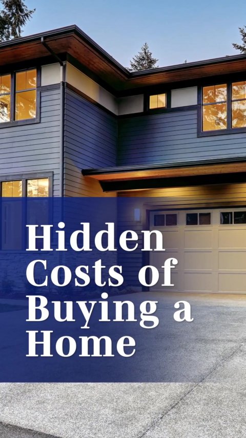 Garage, Indoors, Condo. Text: Hidden Costs of Buying a Home