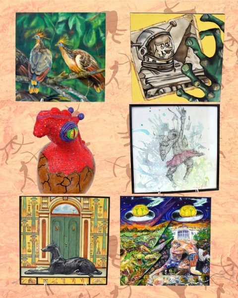 Comics, Bird, Painting.