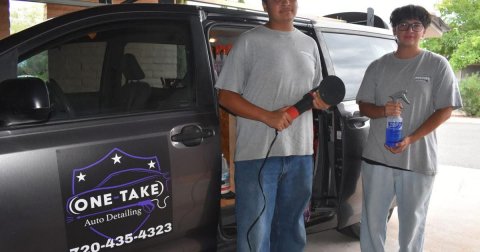 Male, Person, Teen. Text: Auto Detailing