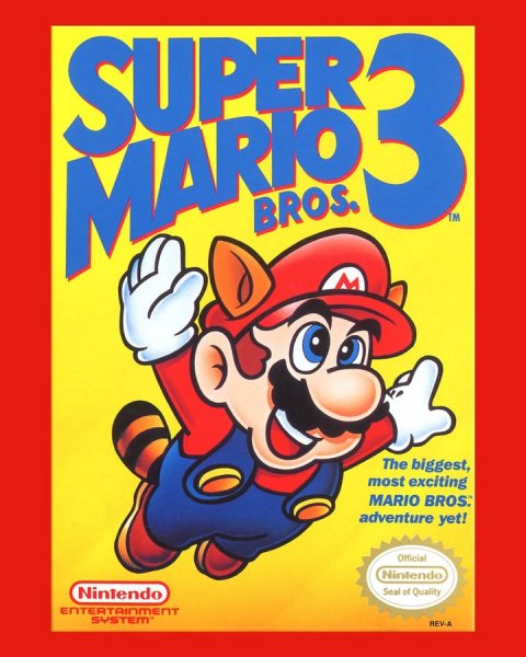 Super Mario, Baby, Person. Text: SUPER 3 TM MARIO BROS. The biggest, most exciting MARIO BROS. adventure yet! Official Nintendo Nintendo Seal of Quality ENTERTAINMENT REV-A