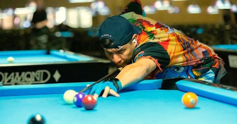 Person, Billiards, Tennis Ball. Text: LAMOND