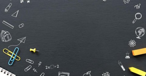 Blackboard, Text, Symbol. Text: % 2x