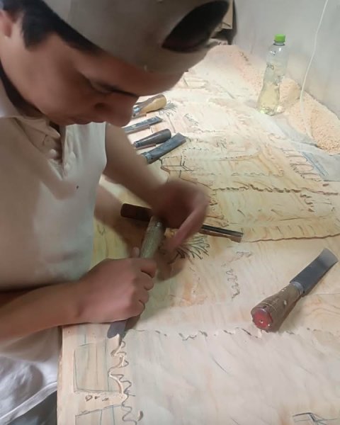 Person, Woodworking, Child.