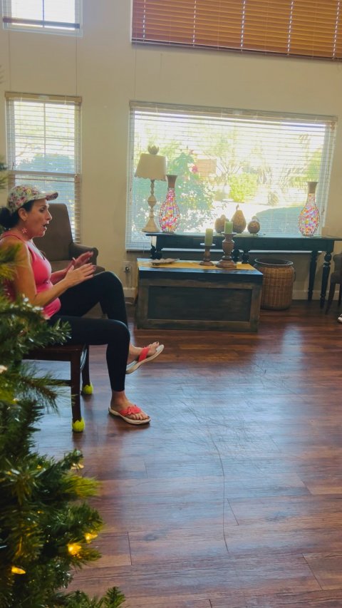 Potted Plant, Floor, Flooring.