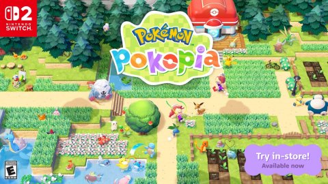 Game, Super Mario, Play Area. Text: NINTENDO SWITCH PoKéMoN Try in-store! Available now E