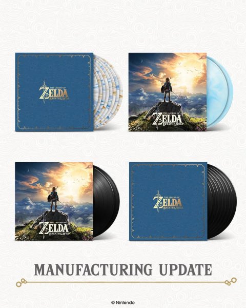 Book, Person, Art. Text: ZELDA MANUFACTURING UPDATE © Nintendo