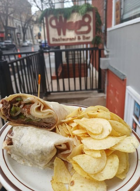 Burger, Food, Plate.