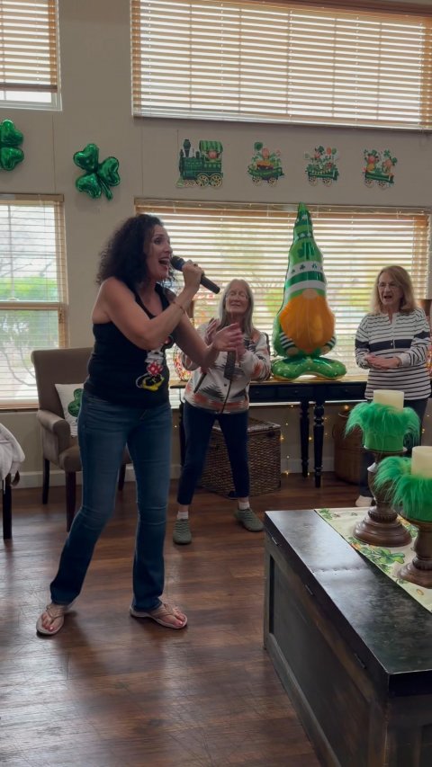 Pants, Potted Plant, Table.