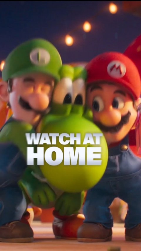 Baby, Person, Super Mario. Text: WATCHAT HOME