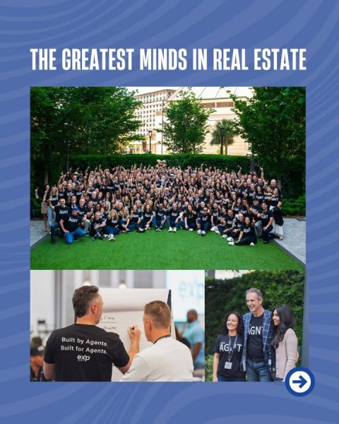 People, Person, Man. Text: THE GREATEST MINDS IN REAL ESTATE GN Built by Agents. AG T Built for Agents exp