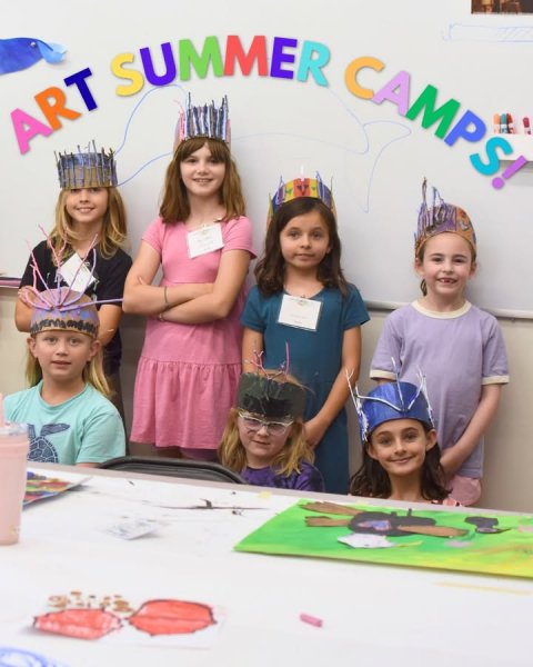 People, Person, Child. Text: SUMMER CAMPS! ART