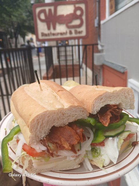 Burger, Food, Sandwich. Text: Galaxy A15 5G