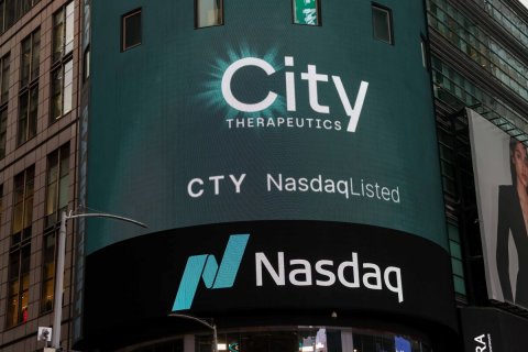 City, Sign, Urban. Text: City THERAPEUTICS CTY NasdaqListed Nasdaq RA