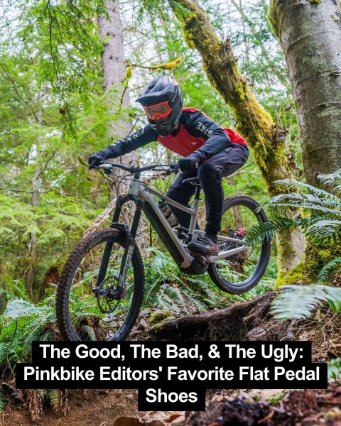 Glove, Bicycle, Mountain Bike. Text: The Good, The Bad, &amp; The Ugly: Pinkbike Editors' Favorite Flat Pedal Shoes