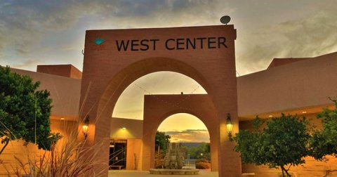 Villa, Hacienda, Hotel. Text: WEST CENTER