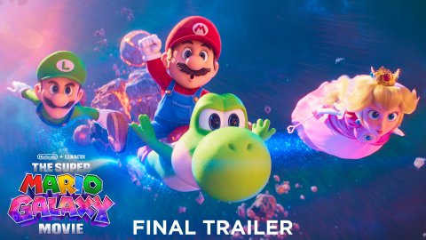 Baby, Person, Game. Text: L THE SUPER MARIO MOVIE FINAL TRAILER