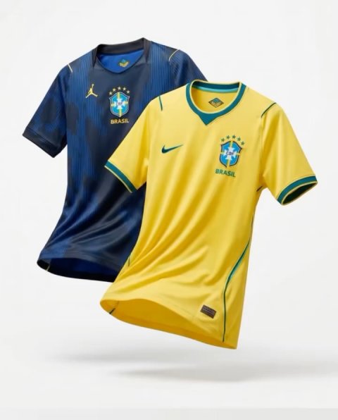 Shirt, T-Shirt, Jersey. Text: BRASIL BRASIL