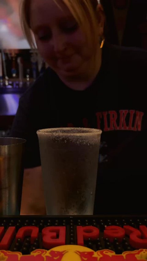 Urban, Person, Cup. Text: FIRKIN