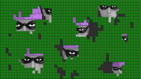 Green, Pattern, Person.