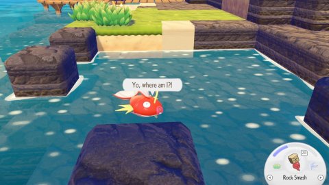 Pool, Water, Resort. Text: Rock Smash
