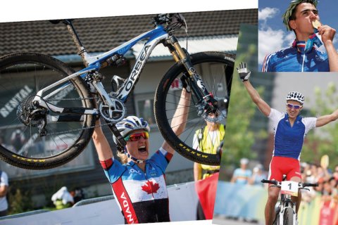 Glove, Person, Bicycle. Text: ORBEA NADA 1