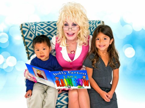 Reading, People, Portrait. Text: RAINBOW