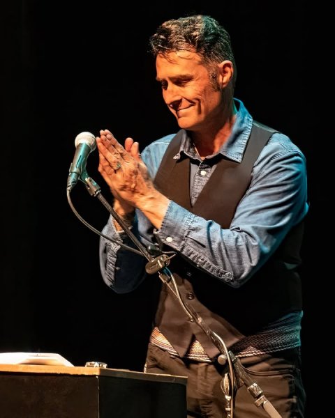 Person, Solo Performance, Microphone.