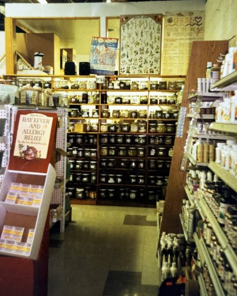 Shop, Speaker, Shelf. Text: HAY FEVER ALLERGY RELIEF