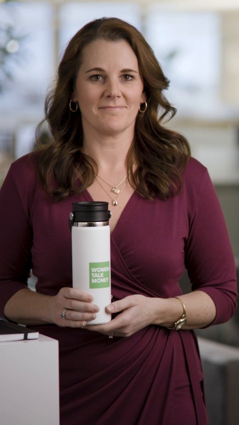 Photography, Portrait, Shaker. Text: WOMEN TALK MONEY