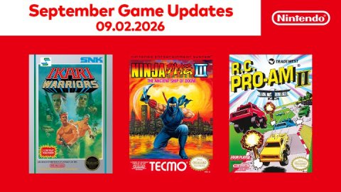 Book, Publication, Comics. Text: September Game Updates 09.02.2026 SNK TRADEMEST IKARI THE ARCIENT DE BOOM WARRIORS TECMO