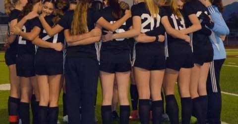 People, Crowd, Huddle. Text: 2 13