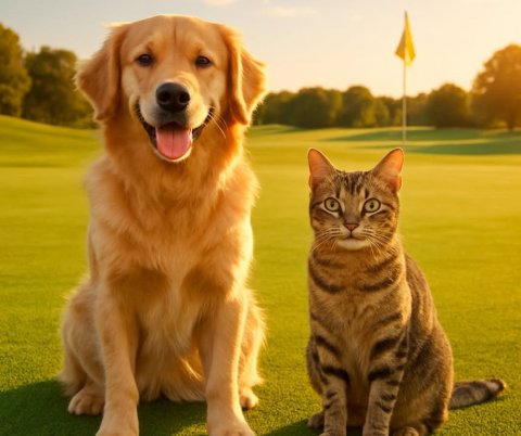 Dog, Golden Retriever, Grass.