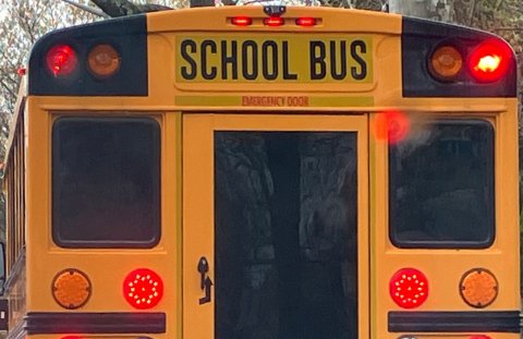 Bus, Vehicle, School Bus. Text: SCHOOL BUS