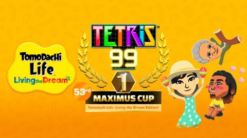 Advertisement, Baby, Person. Text: TomoDacHi 99 Life 1 53rd MAXIMUS CUP Tomodachi Life Living the Dresm Edition!
